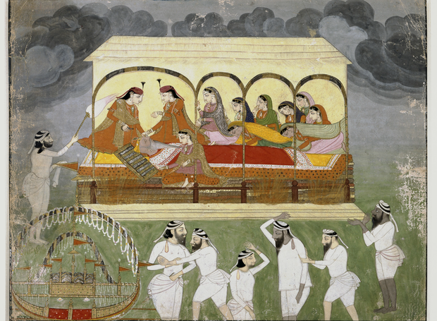 The Cremation of Maharaja Ranjit Singh Mini Print