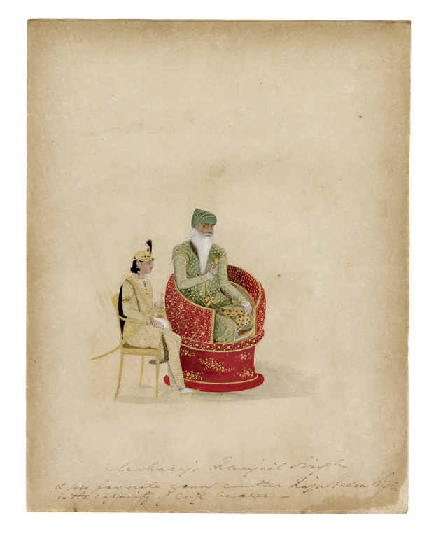 Maharaja Ranjit Singh with his favourite Mini Print