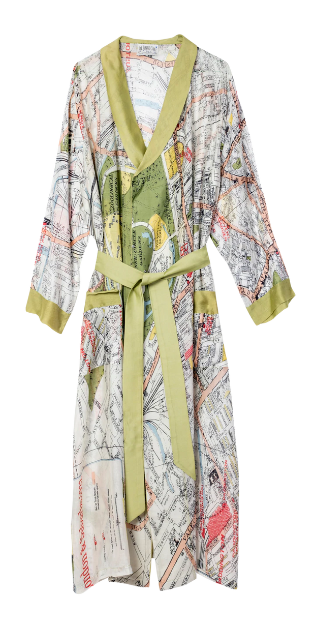 London Map Dressing Gown - by One Hundred Stars