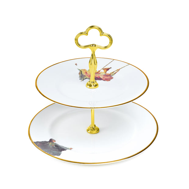 The Swing Two Tier Cake Stand - by Melody Rose