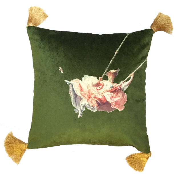 The Swing Velvet Cushion Cover by Melody Rose