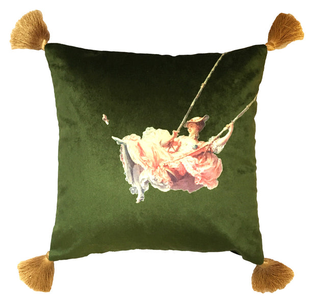 The Swing Velvet Cushion Cover by Melody Rose