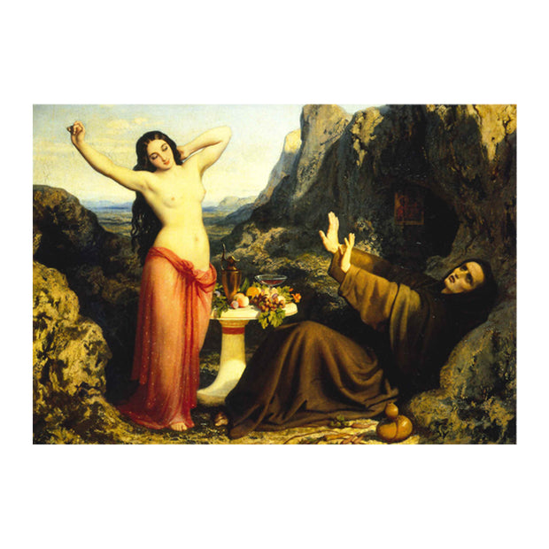 The Temptation of Saint Hilarion Greetings Card