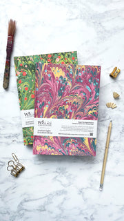 Marbled Notebook by Charlotte Wainwright - Pink