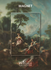 Pastoral with a Bagpipe Player Magnet Card