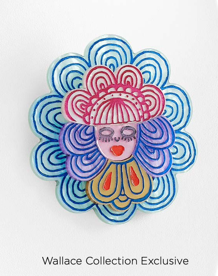 Blue Ancestor Flower Brooch (Wallace Collection Exclusive)