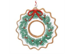 Resin Gingerbread Door Wreath Dec