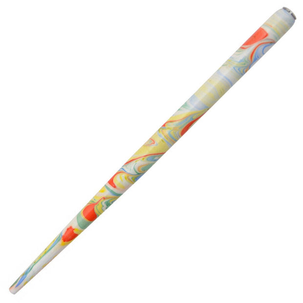 Wooden Dip Pen Holder - Colourful Marble