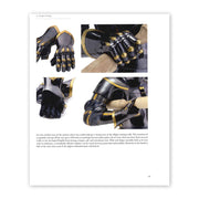 Page 283 from the book Armour of the English Knight 1400-1450, with photographs of a replica armoured gauntlet