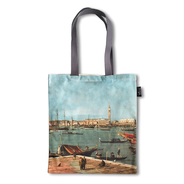 a tote bag of Canaletto's painting, Venice: the Bacino di San Marco from San Giorgio Maggiore