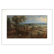 A View of Het Steen in the Early Morning A3 Mounted Print