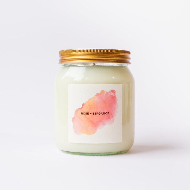Rose & Bergamot Candle - by Self Care Co.