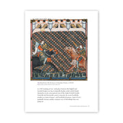 Page 31 from the book, Arms and Armour of the Medieval Joust with an image from a French medieval book titled, The Romance of Alexander