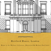 Hertford House Mustard Mounted Print by Michael Paul Lewis