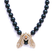 Bejewelled Moth Statement Necklace