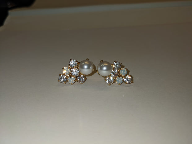 Small Stud Earrings Crystal - By Vicki Sarge