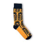 Rory Hutton Peacock Cotton Socks Yellow