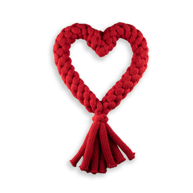 Red Heart Dog Toy