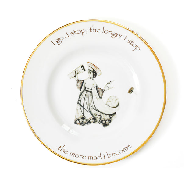 'I go, I stop' Fine Bone China Dinner Plate by Melody Rose for the Wallace Collection