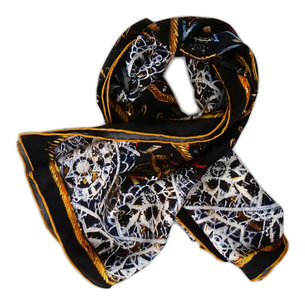 The Laughing Cavalier Lace Silk Scarf