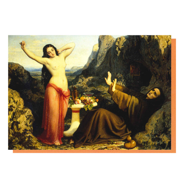 The Temptation of Saint Hilarion Greetings Card