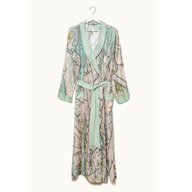 Venice Map Dressing Gown - by One Hundred Stars