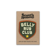 Belly Rub Club Iron on Patch
