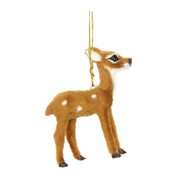 Deer with Fur Decoration
