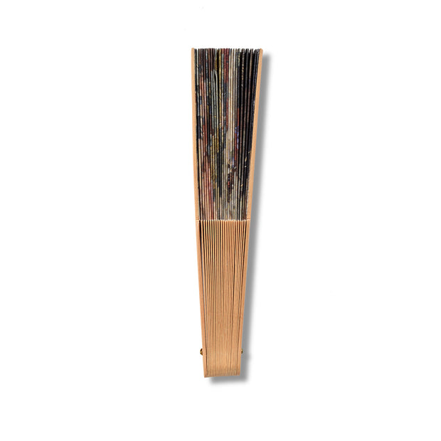 Still Life Folding Wooden Fan