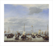The Embarkation of Charles II at Scheveningen print