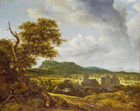 Landscape with a Village print