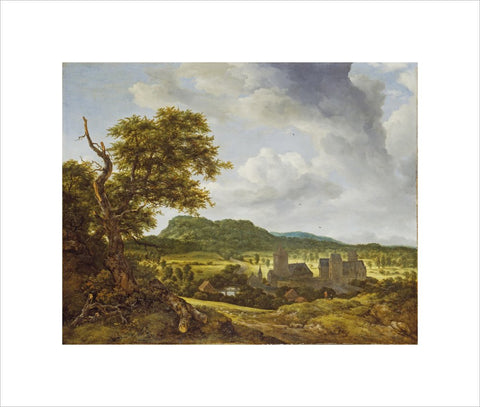 Landscape with a Village print