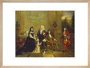 Madame de Ventadour with Portraits of Louis XIV and his Heirs print