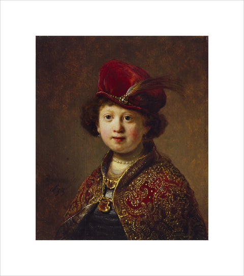 A Boy in Fanciful Costume print