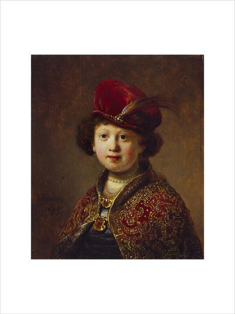 A Boy in Fanciful Costume print
