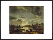 Canal Scene by Moonlight print