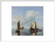 Calm: Fishing Boats under Sail print