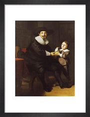 Jean Pellicorne with his son Caspar print