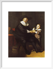Jean Pellicorne with his son Caspar print