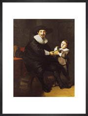 Jean Pellicorne with his son Caspar print