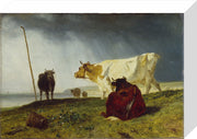 Cattle in Stormy Weather print