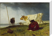 Cattle in Stormy Weather print
