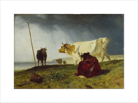 Cattle in Stormy Weather print