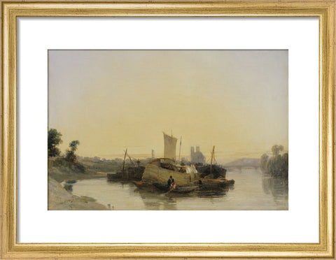 On the Seine near Mantes print