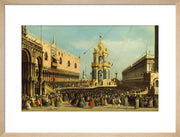 Venice: the Giovedi Grasso Festival in the Piazzetta print