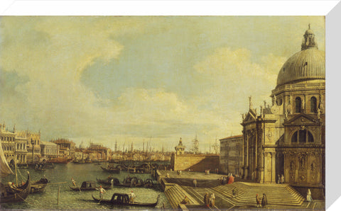 Venice: the Grand Canal with Santa Maria della Salute towards the Riva degli Schiavoni print