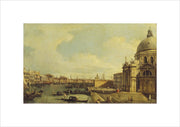 Venice: the Grand Canal with Santa Maria della Salute towards the Riva degli Schiavoni print