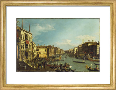 Venice: a Regatta on the Grand Canal print