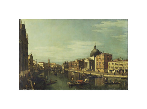 Venice: the Grand Canal with San Simeone Piccolo print