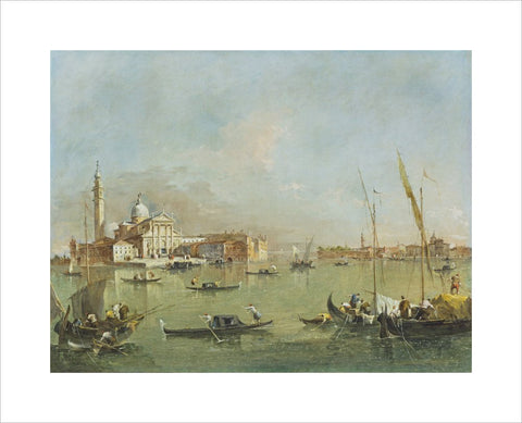 Venice: San Giorgio Maggiore with the Giudecca and the Zitelle print